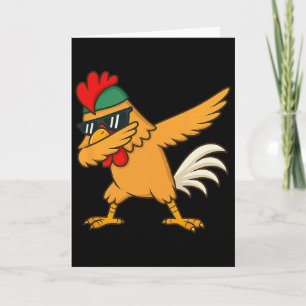 Hähnchen Dab Meme Tier Tanz Lustige Geschenke Für Karte