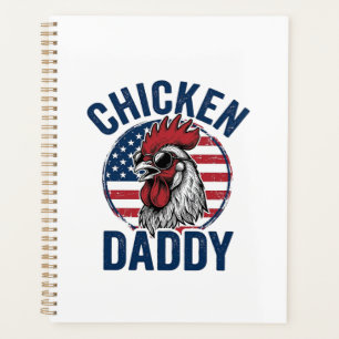 Hähnchen Daddy Hahn Vintage Patriotisches Shirt De Planer