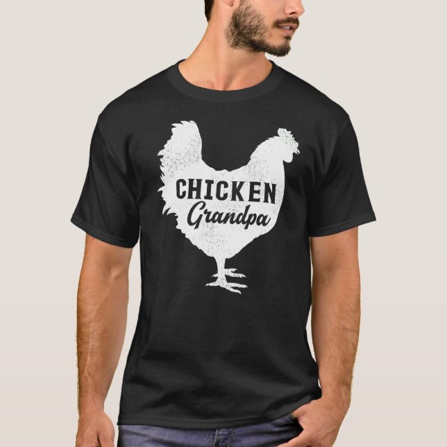 Hähnchen des Mannes   Bestes Hähnchen Großvater Va T-Shirt (Vorderseite)