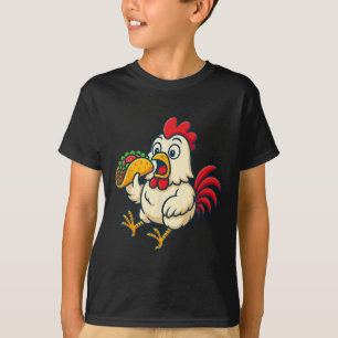 Hähnchen essender Taco T-Shirt