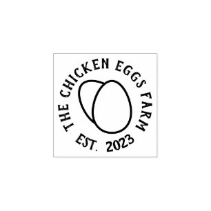 Hähnchen Frisch Eier Gummistempel
