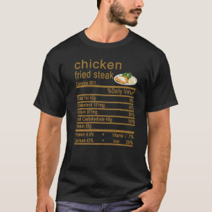 Hähnchen gebratenes Steak Nährwertkennzeichnung Th T-Shirt