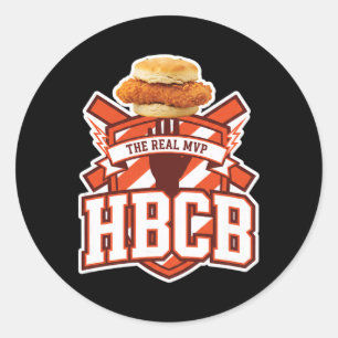 Hähnchen, Hbcb Das Echte Mvp Chicken Sandwich Dge  Runder Aufkleber