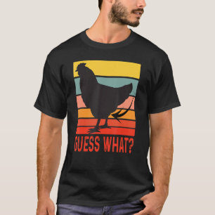 Hähnchen Hintern, raten Sie, was Retro Vintagen Hü T-Shirt