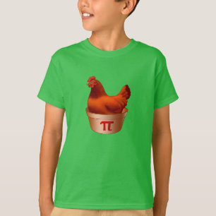 Hähnchen-Hühner-Pi (Kuchen) Roter Hen T-Shirt