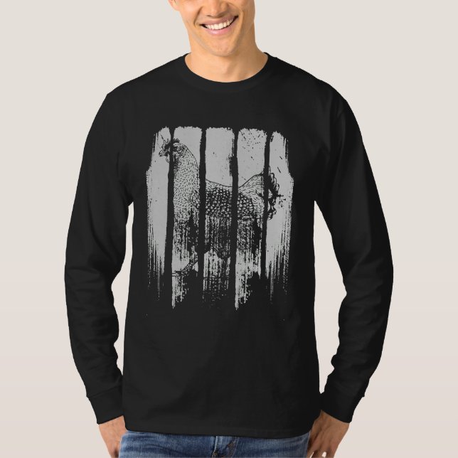Hähnchen im Vintagen Stil Retro-Hühner T-Shirt (Vorderseite)