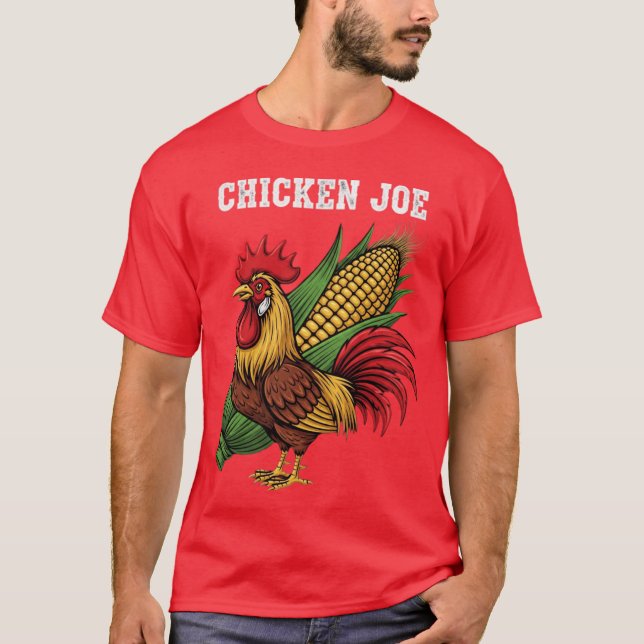 Hähnchen Joe mit Mais T-Shirt (Vorderseite)