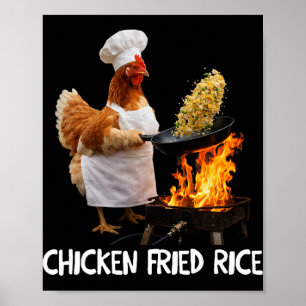 Hähnchen-Koch-Meme-Hähnchen-Chef-Lustiger-Humor-Hä Poster