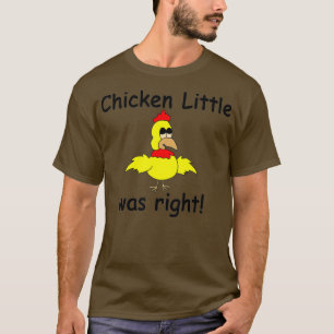 Hähnchen Little War right Sky fällt witzig T-Shirt