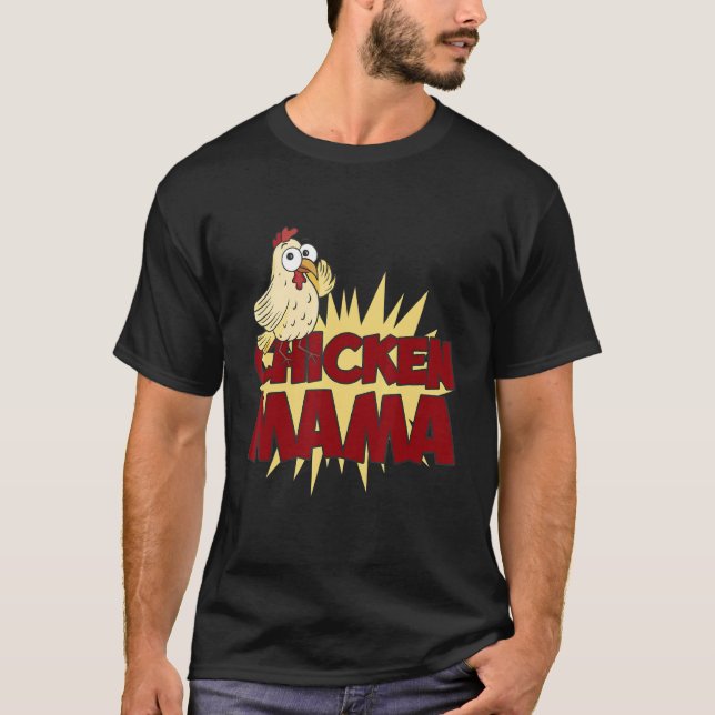 Hähnchen Mama Niedliches Tier Muttertier Hühnchen T-Shirt (Vorderseite)