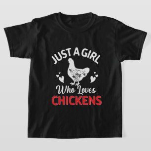 Hähnchen mit niedlicher Liebe T-Shirt