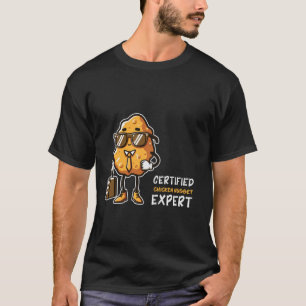 Hähnchen-Nugget-Experte Lustig Fast Food Chicken N T-Shirt