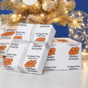 Hähnchen-Nugget-Fast-Food-Funny Chicken Nugget Geschenkpapier