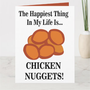 Hähnchen-Nugget-Fast-Food-Funny Chicken Nugget Karte