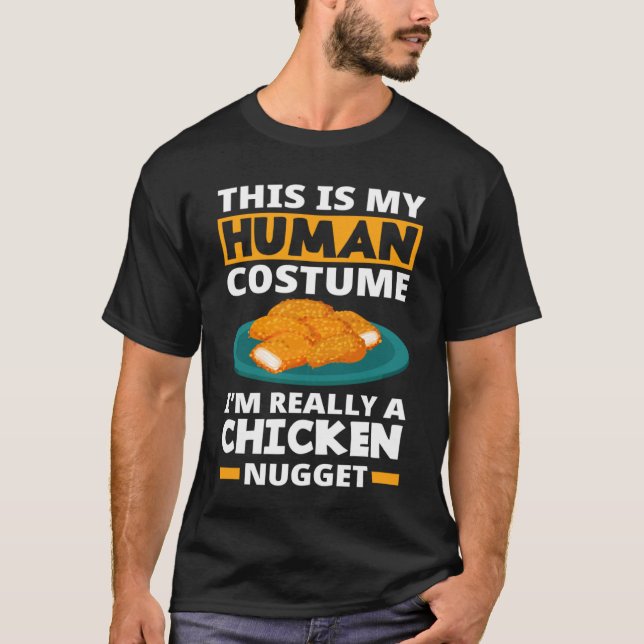 Hähnchen-Nugget-Kostüm Hähnchen-Nuggets T-Shirt (Vorderseite)