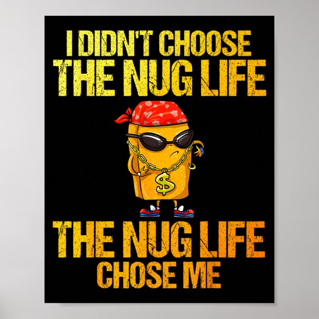 Hähnchen-Nugget-Kunst für Männer Frauen Kinder Chi Poster (Vorne)