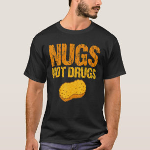 Hähnchen-Nuggets-Bekleidung Vintage 1 Keine Drogen T-Shirt