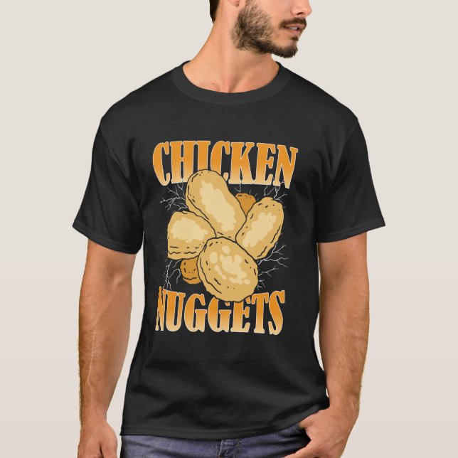 Hähnchen-Nuggets-Bootleg-Rap-Ästhetik Hähnchen-Nug T-Shirt (Vorderseite)