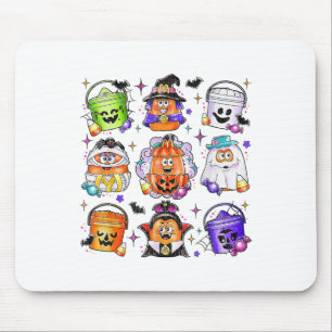 Hähnchen-Nuggets Kürbis Halloween 90er Vintage Mousepad