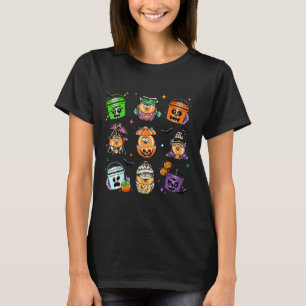 Hähnchen Nuggets Pumpkin Halloween 90er Vintag 2 T-Shirt