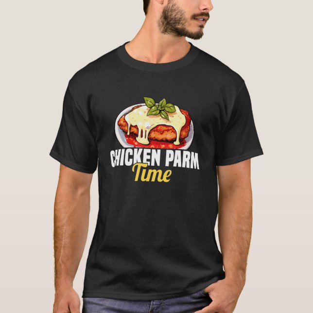 Hähnchen-Parmesan-Zeitliebhaber T-Shirt (Vorderseite)