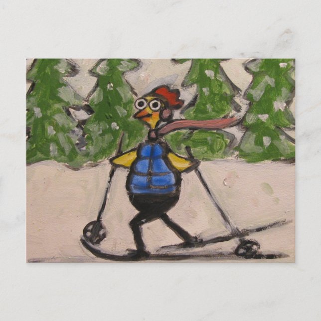 Hähnchen Postkarte (Vorderseite)