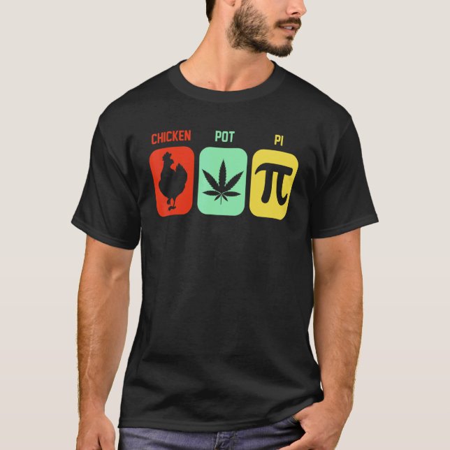 Hähnchen-Pot-Pie-Drei Meiner Lieblingsdinge Lustig T-Shirt (Vorderseite)