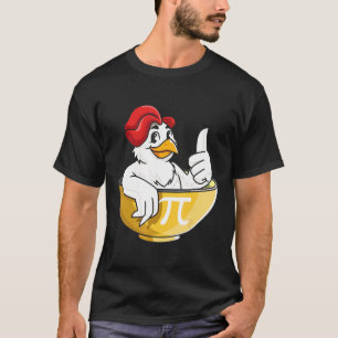 Hähnchen Pot Pie Huhn Mathe Geek Nerd T-Shirt