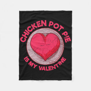 Hähnchen-Pot-Pie ist mein Valentinstag-Fleischpast Fleecedecke