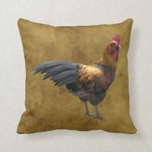 Hähnchen-Rooster Rustic Country Barnyard Style Kissen