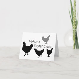 Hähnchen-Spaß: Was für ein Fuster-Kluck? LEER Karte
