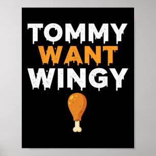 Hähnchen Tommy will Flügelchen, Lustiger Hühnerhum Poster