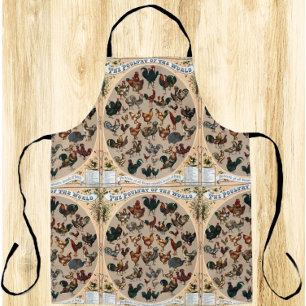 Hähnchen und Hähnchen, Vintag, Hühner und Hähnchen Schürze