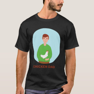 Hähnchen Vater Henne Roter Junglefowl Vogel Farmer T-Shirt