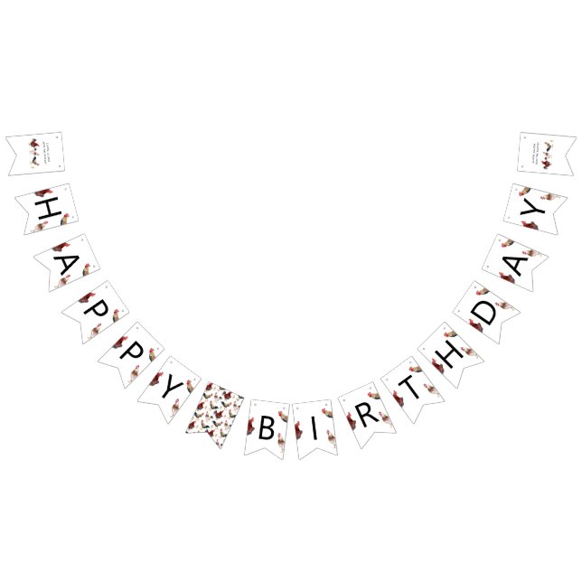 Hähnchenfarm Animal Birthday Party Dekoration Wimpelkette (Alle)