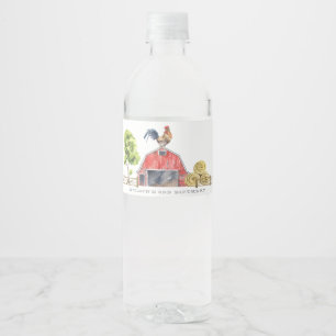 Hähnchenfarm Rotbarsch Kindergeburtstag Wasserflaschenetikett