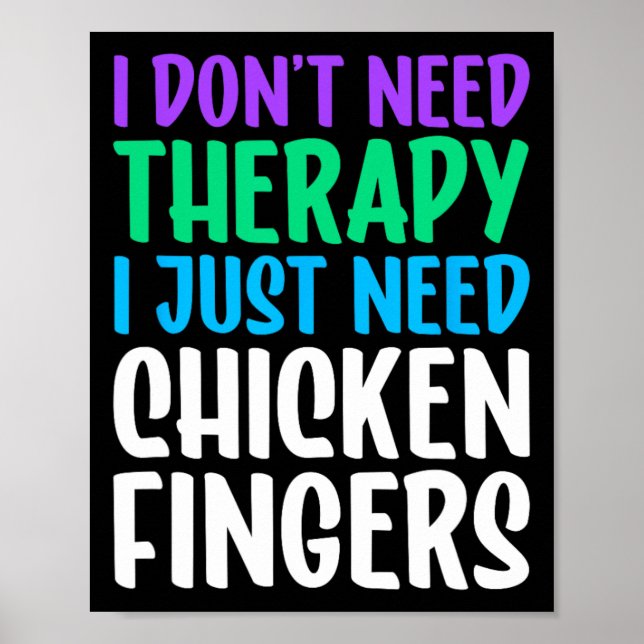 Hähnchenfinger Ich liebe Hähnchenfinger Lustig  Poster (Vorne)