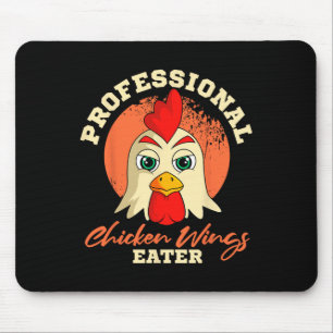 Hähnchenflügel-Esser Retro Vintage Byrbeque Buffal Mousepad