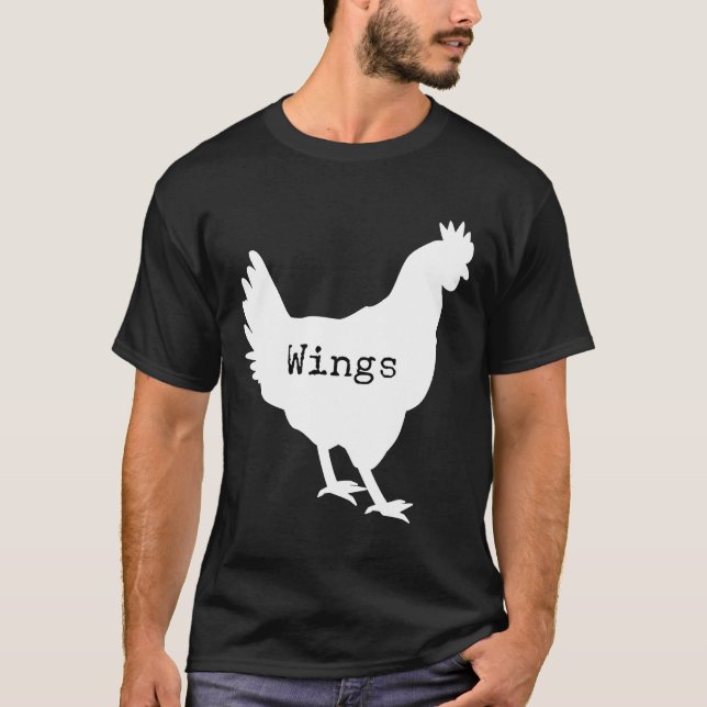 Hähnchenflügel-Grafik T-Shirt (Vorderseite)