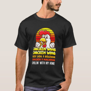Hähnchenflügel Hähnchenflügel Hotdog Und Bologna F T-Shirt