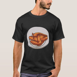 Hähnchenflügel in einer Schüssel Gekochte Hähnche T-Shirt