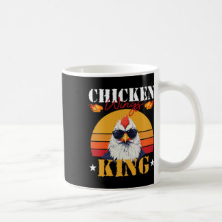 Hähnchenflügel-König Retro-Sonnenuntergang Byrbequ Kaffeetasse