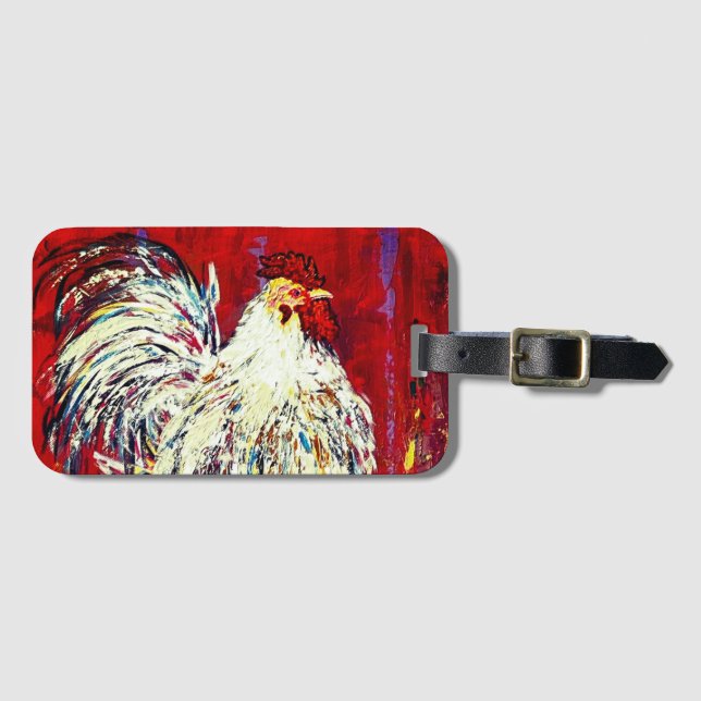 Hähnchenhuhn Gepäckanhänger (Vorderseite (Horizontal))