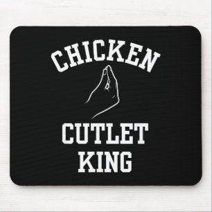 Hähnchenschnitzel-König Lustige italienische Hand, Mousepad