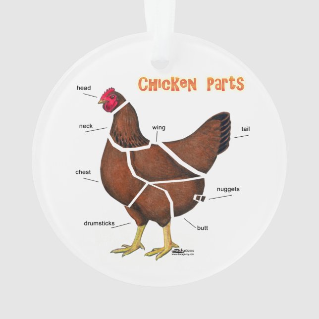 Hähnchenteile Ornament (Rückseite)