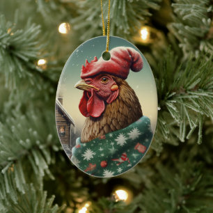 Hähnchentier, Kawaii, Niedliches Haustier-Lover-Ge Keramik Ornament