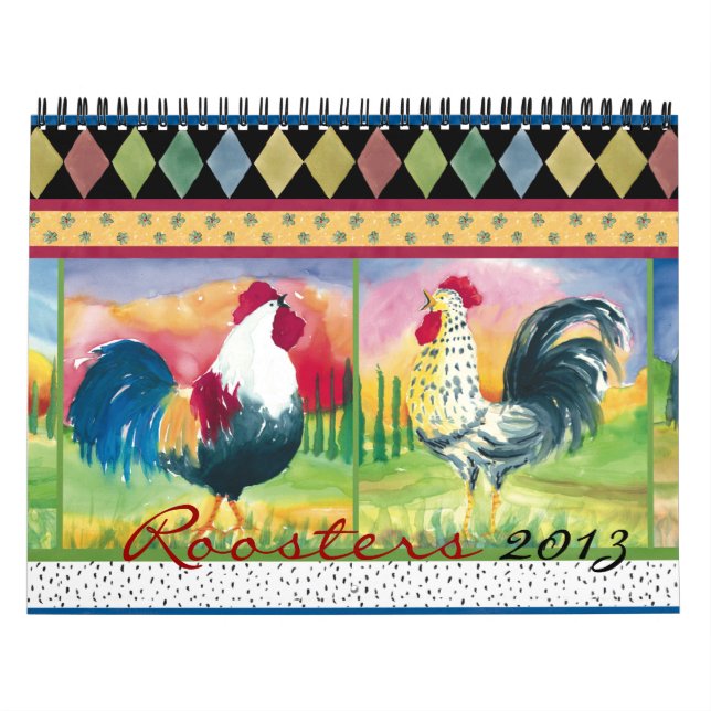 Hähne tragen 2013 ein kalender (Titelbild)