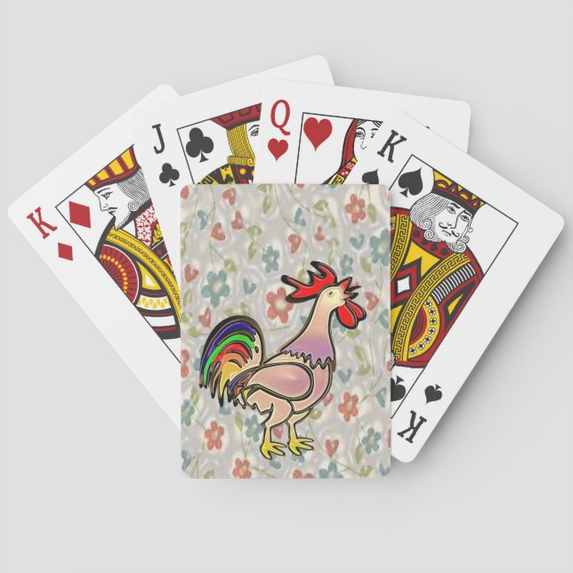 Hahnen Spielkarten Deck (Rückseite)