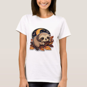 Hahnenkürbis Halloween Sticker Stil 2 Klassik T- T-Shirt