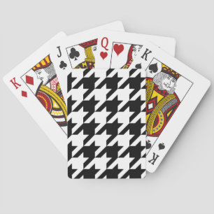 Hahnentritt-Klassiker-Webmuster Spielkarten